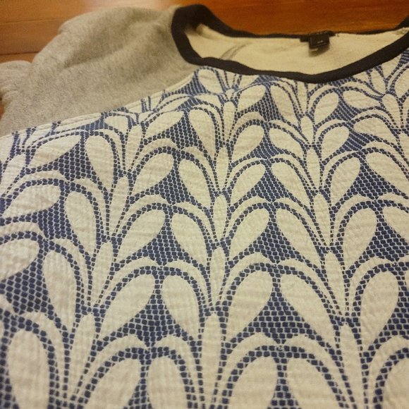 J. Crew Textured Sweater Grey Blue sz XS - Picture 2 of 9